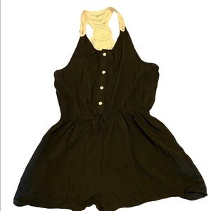 Heart Hips Black Romper